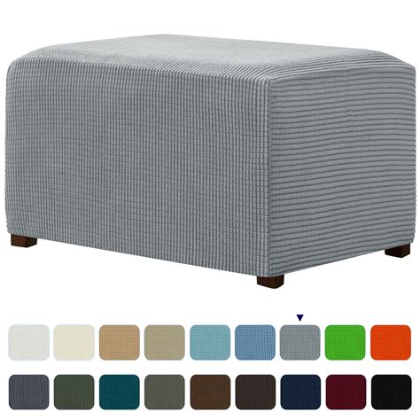 Ottoman covers rectangle - Add colour and texture to your room with our new stretch ottoman covers. The raised grid pattern and various decor-friendly colours blend well with any room setting. ... Fits most of the models easy to use on any ottoman slipcover; cube, oval, square, round, rectangle. Customize your room with useful and modern slipcover for your old ottoman ...